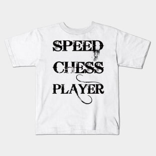 Speed Chess Player Kids T-Shirt